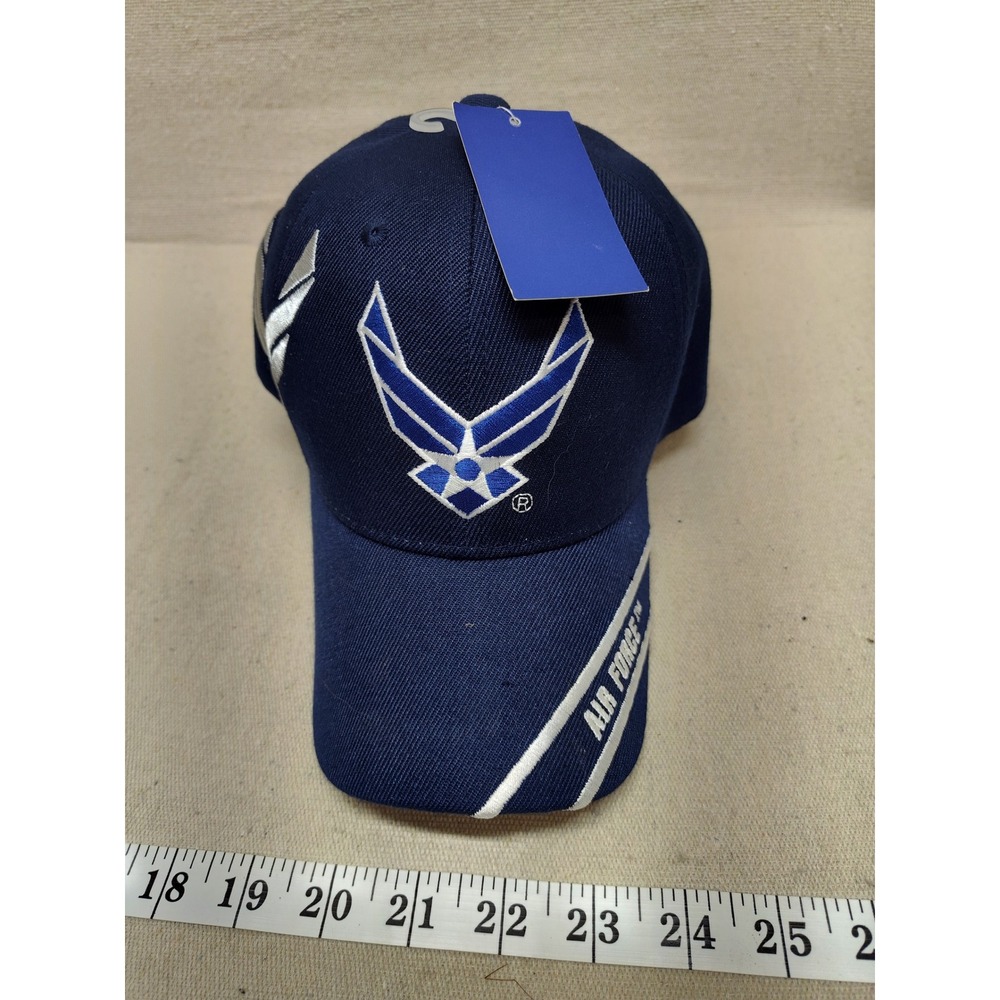 US Air Force Ball Cap Navy Blue Embroidered Adjustable Hat NWT Official Licensed